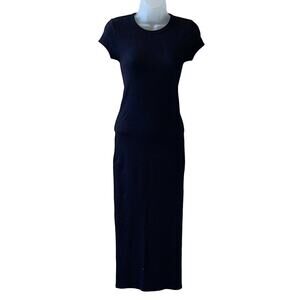 Enya Costa Essential Ribbed Cotton T-shirt Dress Size XS NWOT